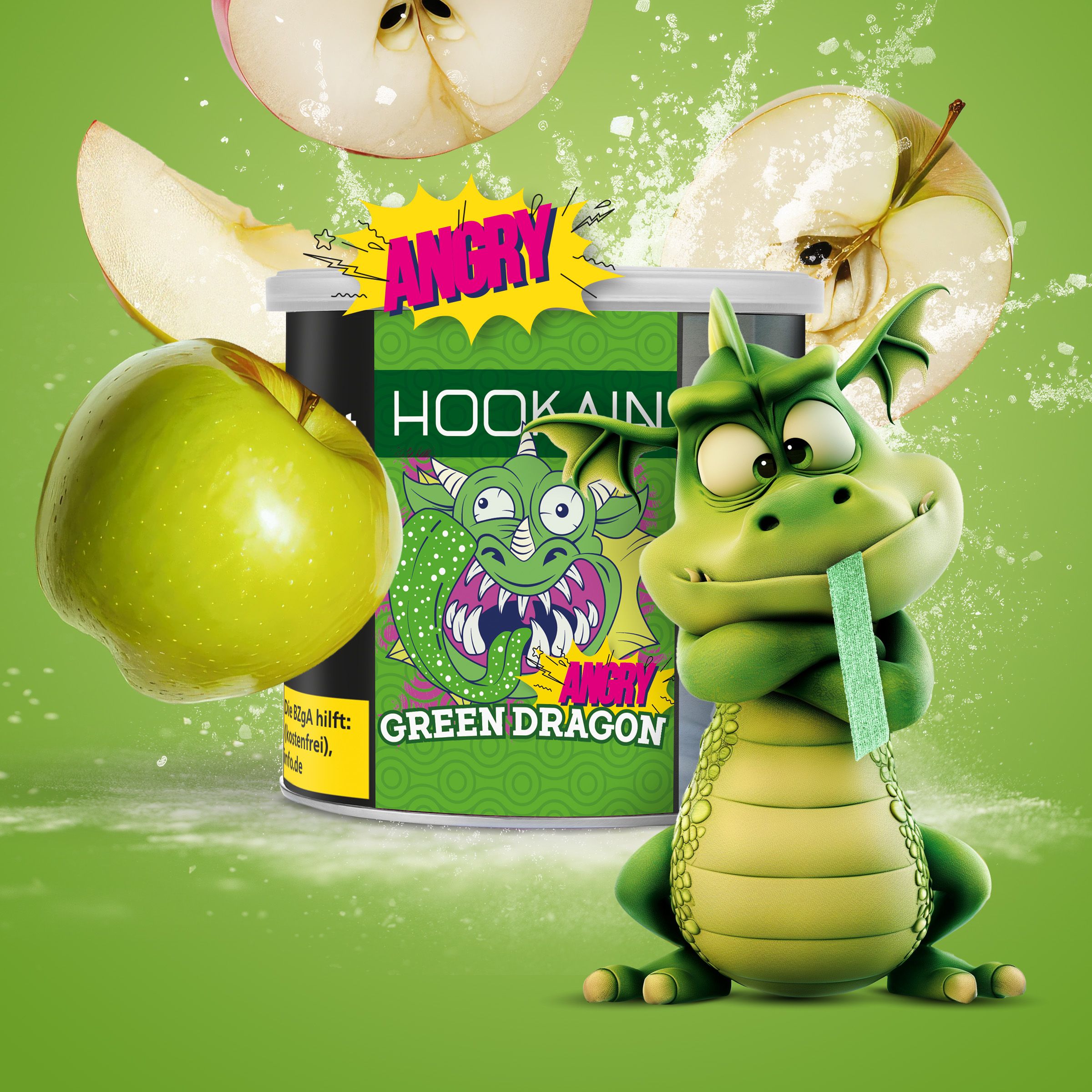 Angry Green Dragon | Hookain