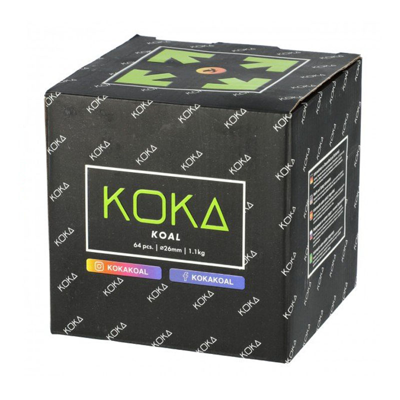 KOKA KOAL Cube 26er -  1 KG - Shisha Kohle