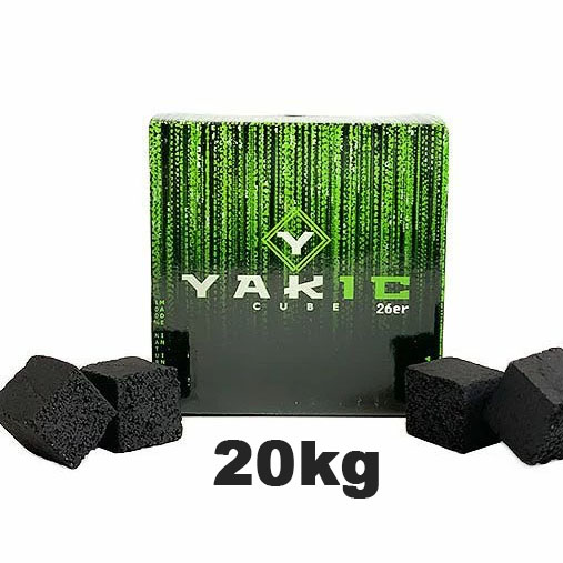 Yakic Cubes 26 er -  20KG - Shisha Kohle 
